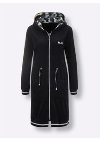 feel good Dames Badjas in zwart ,maat 36/38, Witt, 80% Katoen, 20% Polyester