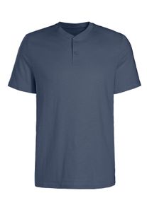 H.I.S. Heren Shirt met korte mouwen in kaki/blauw ,maat S (44/46), Witt, 100% Katoen