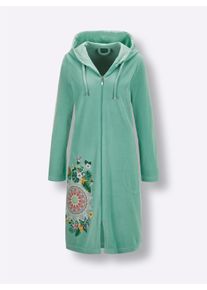Plantier Dames Badjas in mint ,maat 36/38, Witt, 80% Katoen, 20% Polyester
