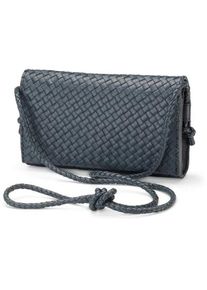 Allan K Damen-Handtasche geflochten, dunkelblau