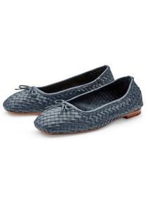 Allan K Damen-Ballerina geflochten Dunkelblau 36