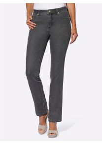 Dames Jeans van katoen in grey denim ,maat 38, WITT, 78% Katoen, 20% Polyester, 2% Elastan
