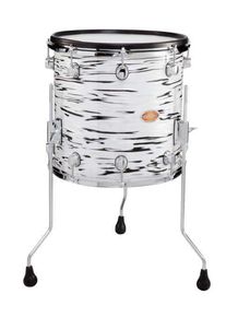 Tom basse drum-tec pro custom 14" x 14" (white oyster)