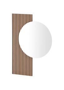 Mid.you Wandspiegel , Eichefarben , Glas, Holzwerkstoff , 79.5x109x3 cm , Garderobe, Garderobenspiegel