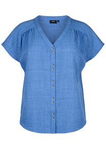 ZIZZI Bluse 'CAALABAMA' Damen blau Größe XL/XXL