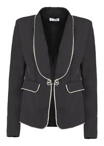 Influencer Dames Blazers zwart / wit 40