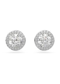Swarovski Dames Oorbellen 'Una stud earrings' zilver One Size