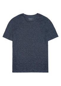 KnowledgeCotton Apparel Linen T-Shirt T-shirt Heren (XL |blauw)