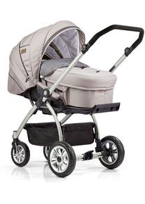 Gesslein M4 Kinderwagen inkl. C2 Compact Tragetasche | hellgrau