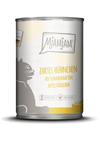 MjAMjAM Katzenfutter mit Huhn & Apfel, 6x400g
