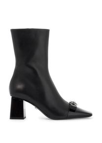 VERSACE gianni ribbon leather ankle boots with
