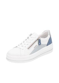 Remonte Dames Sneakers laag smoky blue / petrol / wit 36