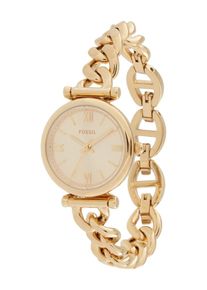 Fossil Uhr und Armband Set 'CARLIE' Damen gold / transparent Größe One Size