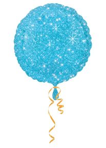 Amscan Palloncino in lamina di glitter nobile blu