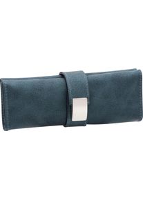 ERBE® Erbe Maniküre-Etui »Wickeletui Aus Echtem Leder«, (5 Tlg.), Bestückt Mit Solinger Premium Stahlwaren blau, Größe B/H/T: 70 mm x 158 mm x 40 mm 5...