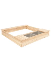 Pinolino® Sandkasten »Lennart«, Bxlxh: 112X118X18 Cm beige, Größe B/H/L: 112 cm x 18 cm x 118 cm - B/H/L: 112 cm x 18 cm x 118 cm, Aus...