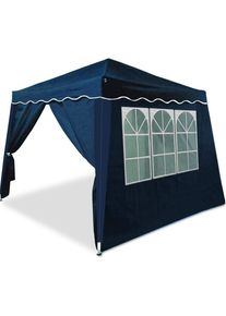 Casaria Vouwpaviljoen Capri Blauw 3x3m incl 4 zijwanden