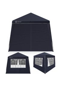 Casaria Vouwpaviljoen Capri Antraciet 3x3m incl 4 zijwanden
