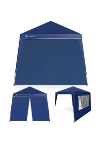 Casaria Vouwpaviljoen Capri Blauw 3x3m incl 2 zijwanden