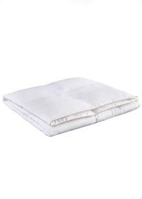 Tunt täcke med dunkänsla - vit - storlek 155x220 cm - bonprix