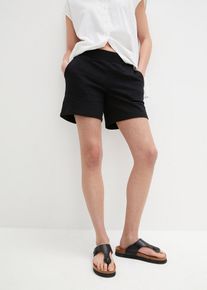 Trikåshorts - svart - storlek 44/46 (L) - bonprix