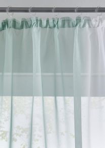 Gardin med färgskiftning i återvunnen polyester (2-pack) - grön - storlek 145x144 cm - bonprix