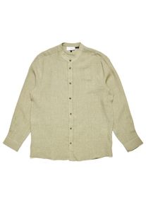 Mazine Stand Collar Linen Shirt Overhemd Heren (XXL |beige)