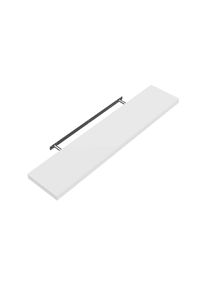 Casaria Półka ścienna Wisząca 50cm Biała + Wspornik