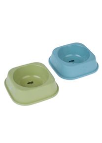 zooplus Basics katteskåle, firkantet 2x300ml kat
