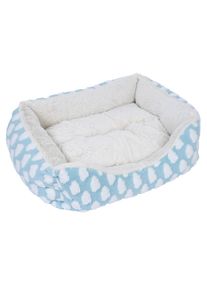 Lettino per cani e gatti zooplus Basics Fluffy blu