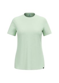 Odlo Womens Merino Tencel Plain T-Shirt Crew Neck S/S Merinoshirt Dames (XS |groen)