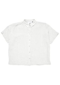 Mazine Womens Short Sleeve Linen Shirt Blouse Dames (XXL |wit)