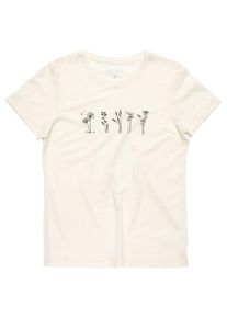 DEVOLD Womens Classic Flowers Tee Merinoshirt Dames (XS |wit)