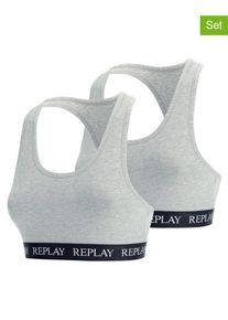 Replay 2-delige set: bustiers grijs - 58% | Maat: L |
