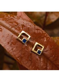 Holzkern Earrings Women Gold and Marble