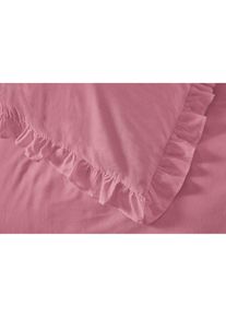 Parure de lit à volants - violet - taille 135x200 cm - 100% coton - bonprix