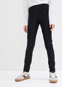 Legging aspect jean - noir - taille 128/134 avec coton - bonprix