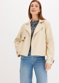 Veste trench courte - beige - taille 38 - bonprix