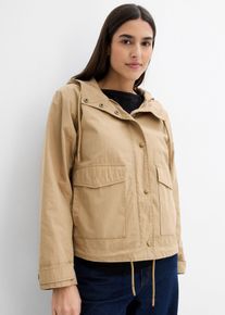 Veste mi-saison à capuche - marron - taille 50 avec coton - bonprix