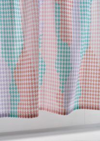 Brise-bise en coton avec imprimé graphique - bleu - taille 30x120 cm - 100% coton - bonprix