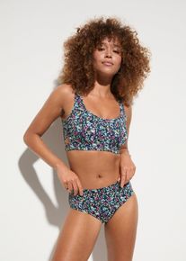Bikini brassière (ens. 2 pces) en polyamide - bleu - taille 48 - bonprix