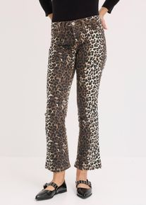 bonprix Mujer, Pantalón de largo 7/8, beige, 42