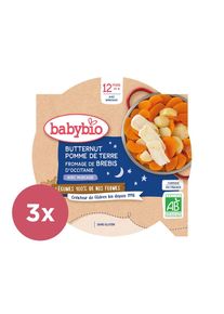 3x BABYBIO Zemiaky maslová tekvica ovčí syr 230 g