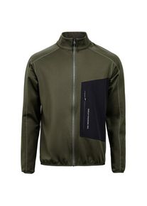 The Mountain Studio Techno Grid Fleece T-Neck Fleece jacket Men (M, olive)