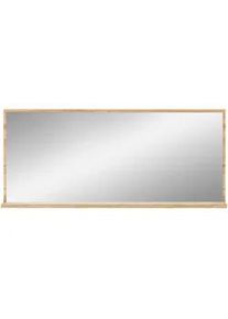 Xora Wandspiegel , Eichefarben , Glas , rechteckig , 135x60x17 cm , waagrecht montierbar, Ablage , Garderobe, Garderobenspiegel