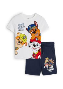 C&Amp;A PAW Patrol-set-t-shirt e shorts in felpa-2 pezzi, Blu, Taille: 122