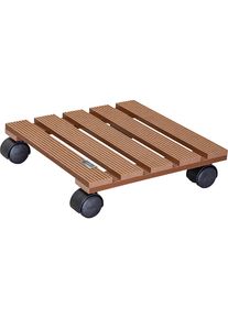 Wagner Plantentrolley WPC, draagvermogen 60 kg, l x b = 290 x 290 mm, oker, VE = 2 stuks