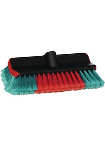 vikan Cepillo de lavado de coches High/Low, con paso de agua, blando, negro