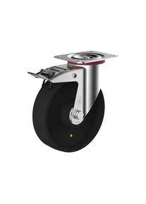 ESD-Polypropylen-Rad, Rad-&Oslash; x Breite 175 x 48 mm, Lenkrolle Wicke