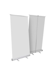 1 Roll Up Standard, without print, 200 x 100 cm | silver, aluminium